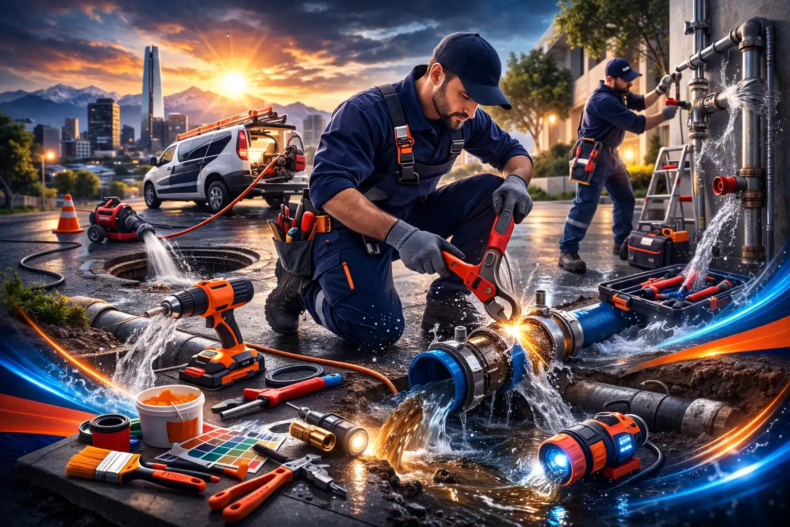 Reparación de cañerías en Santiago