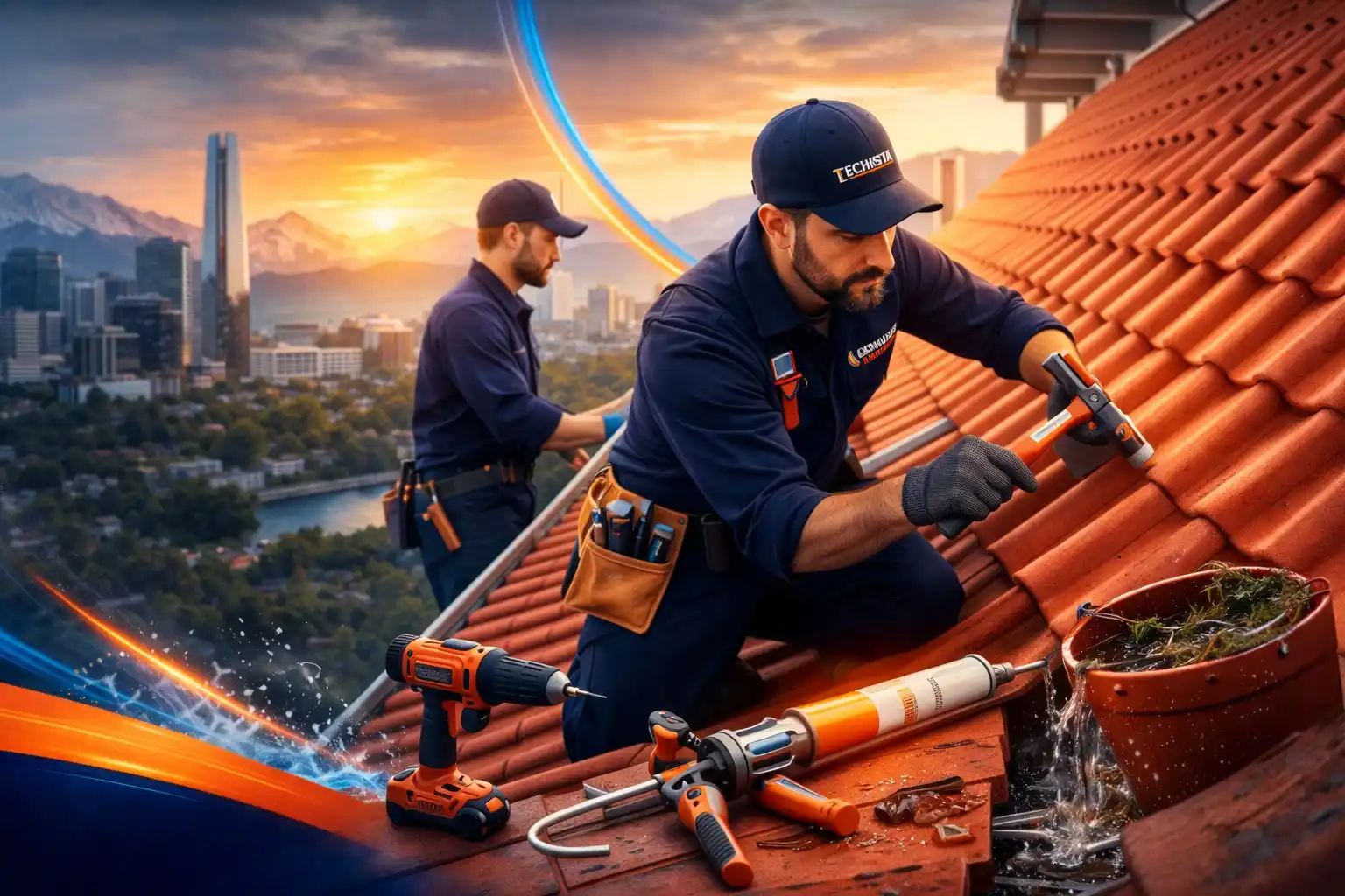 Reparación de techos y goteras en Santiago